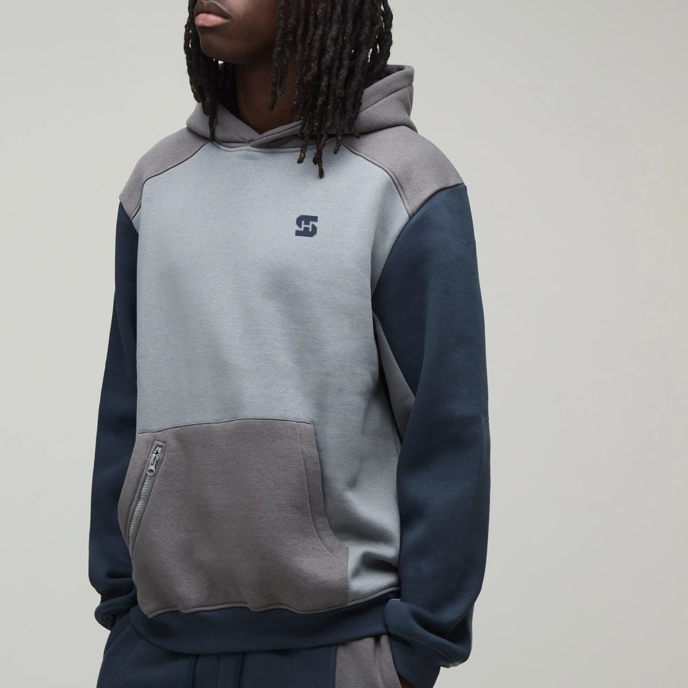 Custom Color-Block Hoodie