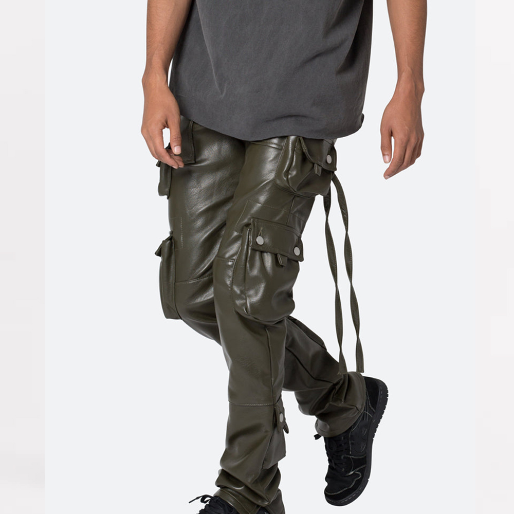Custom Leather Cargo Pants