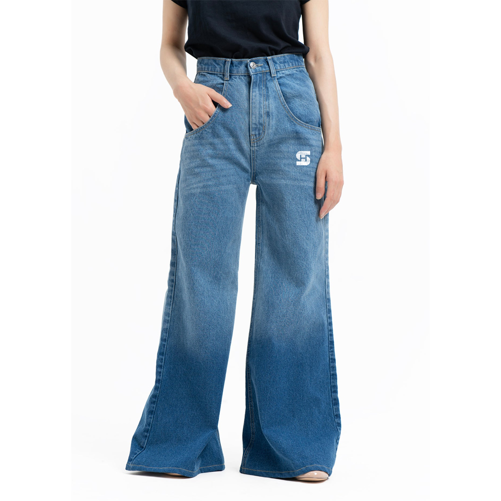 Custom Wide-Leg Jeans