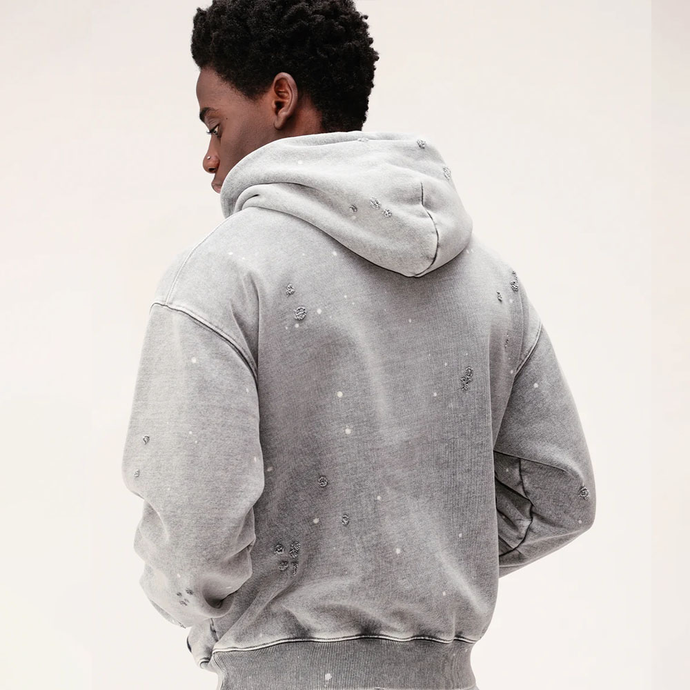 Custom Distressed Hoodie
